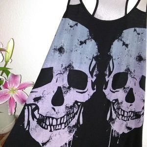 ~Midnight Hour Clothing Skull Tank. ~